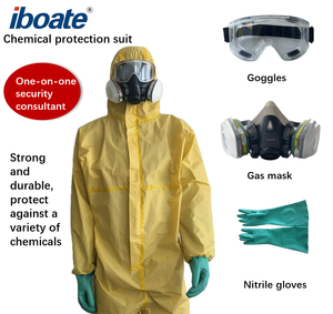 ชุดป้องกันสารเคมี แว่นตานิรภัย หน้ากากช่วยหายใจ ถุงมือ ชุดคลุมป้องกัน ชุดอุปกรณ์ป้องกันส่วนบุคคล (PPE) - Product Image 2