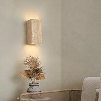 Lampe murale LED en pierre jaune style Wabi-Sabi japonais pour chambre à coucher, couloir et entrée d'hôtel (110V-220V)