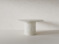 Canapé de salon nuancé blanc, style nordique minimaliste moderne et luxueux, avec table basse en fibre de verre, marbre travertin et bois