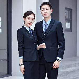 Ensemble de costume unisexe pour enseignant - Tenue professionnelle, noir pour la vente immobilière, vêtements formels, uniforme bancaire - Product Image 2