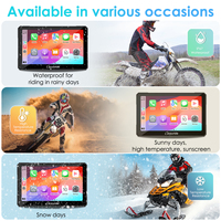 Carpuride W712D Nouveau GPS sans fil étanche 7 pouces Moyo Carplay Android IOS CarPlay Moto Carplay pour motos avec caméra DVR