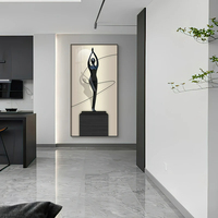 Lampe murale LED moderne en aluminium et tissu, motif abstrait lumineux, pour salon, salle à manger, chevet