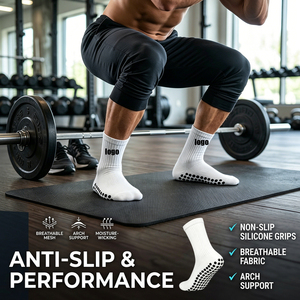 New Product Jacquard Custom Logo <strong>Socks</strong> <strong>Athletic</strong> Men Sport <strong>Socks</strong> Crew Soccer <strong>Socks</strong> Jacquard Sox - Product Image 2