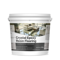 Résine époxy cristalline super transparente pour revêtement de sol, préservation d'échantillons, table à effet rivière, art de garage et peinture