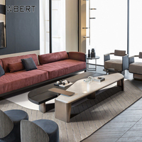 WBERT Italien Moderne Minimaliste Marbre Grand Plat Villa Salon Long Thé Table Basse Risparmio Creative Furniture Usage