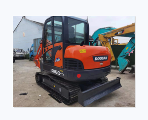 รถขุดตีนตะขาบ Doosan DH60-7 สีส้ม รถขุดไฮดรอลิกขนาดเล็ก อุปกรณ์ก่อสร้าง - Product Image 2