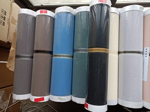 5D sang trọng da lộn vải vàng lá hình học sọc hình nền cuộn không dệt trang trí nội thất bức tranh tường wallcoverings TV nền - Product Image 2