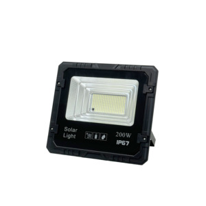 YIHAN Solar LED Flood Light 200W IP67 5000K Daylight COB Chip Outdoor Garden Lighting Wall Mount High Bright CE Certified Remote - Product Image 1