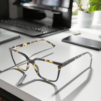 Vente chaude Carré Lunettes Cadres Cetate Cadres Lunettes Lunettes Unisexe Mode Lunettes Unisexe Lunettes Acétate