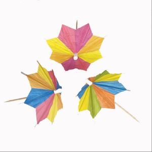Promotional High Quality Chinese Custom logo Printing Decorative Mini Paper Cocktail <b>Umbrellas</b> - Product Image 3