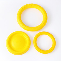 Jouets pour chiens en mousse EVA durables et écologiques - Saveur poulet, balles d'entraînement, anneaux à tirer et frisbees