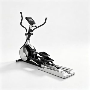 Bicicleta Elíptica Magnética para Uso Doméstico, Bajo Nivel de Ruido, Pantalla con Botones, Marco Compacto, Equipo de Ejercicio Cardiovascular para Todo el Cuerpo - Product Image 1