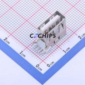 KH-AF90CWJ-14-OX USB Connector Through hole Component (THT) Connector Type-A Female Side Insert 4P - Product Image 1