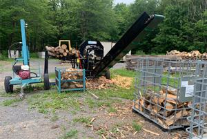 Grande macchina per uso domestico Splitter per uso domestico processore per legna da ardere da 35 tonnellate con <span class=keywords><strong>motosega</strong></span> - Product Image 3