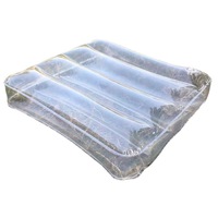 Oreiller carré gonflable en PVC avec logo personnalisable Promotion transparente créative pour les fournitures de fête