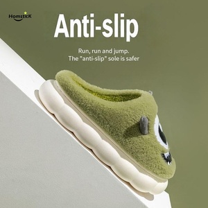 Custom Unisex Winter Warm for <strong>Slippers</strong> Soft Comfy Slip-On <strong>Felt</strong> Boots for Outdoor Thermal Features Fur Style for Women - Product Image 5