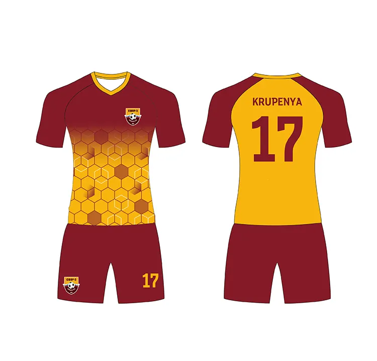100% polyester sublimation football jersey custom soccer the top thailand quality