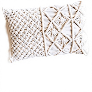 Unique Handmade Macrame Pillow <b>Cover</b> with Unique Design Under Best Quality of Product with Wholesales Price Customized By ITHL - Product Image 1
