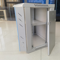Armoire serveur murale en acier laminé à froid de 19 pouces 12U, économiseur d'espace, rack réseau