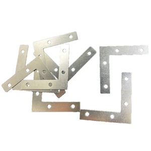 L-Shaped Corner Brackets Metal 90-Degree Right Angle For <b>Picture</b> <b>Frames</b> Silver 4-Hole Large Size - Product Image 4