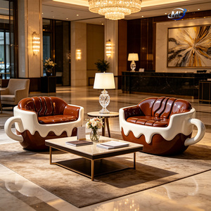 Silla de Espera Temática de FRP, Sofá Escultural, Asientos Personalizados, Muebles Comerciales para Centros Comerciales, Cafeterías y Hoteles - Product Image 1