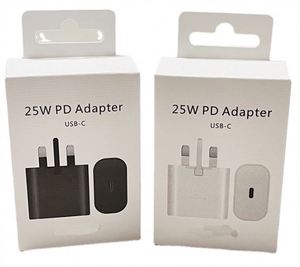 OEM 25W PD UK enchufe tipo C cargador de pared <span class=keywords><strong>TA800</strong></span> USB C adaptador de corriente cargador súper rápido para Samsung Galaxy Note 20 S22 cargador - Product Image 1