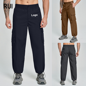 Pantalon cargo RUIQUWIN pour homme, grandes poches, respirant, anti-humidité, idéal pour la randonnée, la ville et le quotidien - Product Image 1