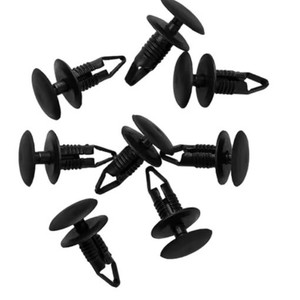 Attaches de pare-chocs de voiture pour boutonnières, clips de fixation en plastique pour trous de 6 mm, retenues d'arche de roue, inserts de garde-boue, attaches automobiles - Product Image 1