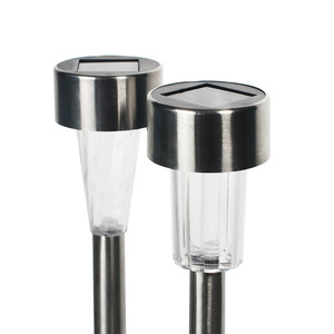 Lampes solaires de jardin en acier inoxydable à insertion au sol, éclairage LED extérieur pour pelouse, patio, allée et terrasse - Product Image 4