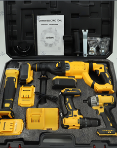 Bộ dụng cụ điện đa năng không dây 4 trong 1 kiểu DW, gồm máy khoan, cờ lê điện, bộ dụng cụ điện cầm tay - Product Image 6