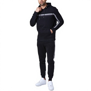 Top Trending Winter Men Tracksuit Set Premium Cotton <b>Hoodie</b> & Jogger Sweat Suit Custom Logo OEM ODM Breathable <b>Lightweight</b> Hood - Product Image 2