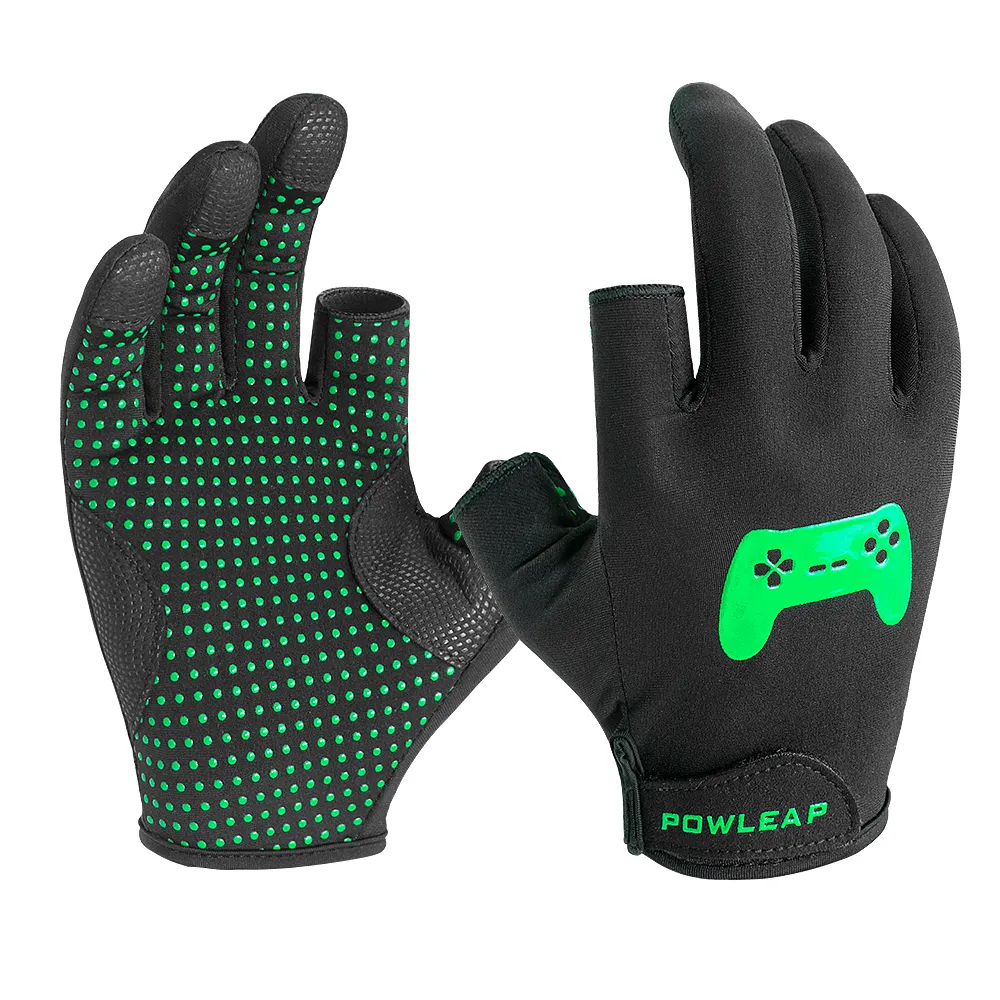 Top Sales Custom Koeler Stijl Groene Siliconen Game Handschoenen Nieuwe Ontwerp Zachte E-Sports Gaming Gamer Handschoenen Voor Mannen vrouwen Jeugd