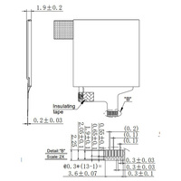 Modul LCD TFT IPS ST7789 1,33 Inci 240*240 12PIN SPI Layar Persegi Kecil