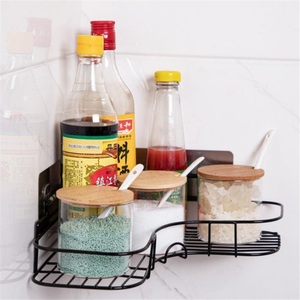 Bathroom <b>Corner</b> Shelf & Shower Caddy Punch-Free Countertop Mounted Eco-Friendly Zinc Alloy Modern Design - Product Image 3
