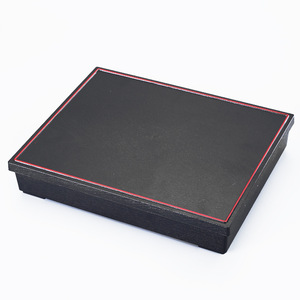 Boîte à bento rectangulaire en bois de style japonais, noire, compartimentée, portable, pour le stockage des repas - Product Image 4