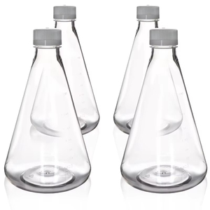 Fiole conique à col large en acrylique Nalgene de 1 litre, résistante à la corrosion, pour expériences chimiques, récipient sûr, consommables à usage unique - Product Image 3