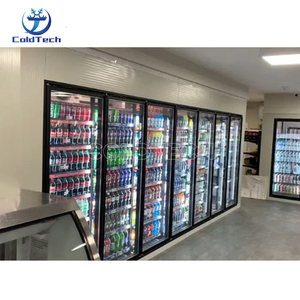 Cámara Frigorífica Comercial de 10 Puertas con Puerta de Vidrio para Supermercado, Congelador con Puerta de Vidrio - Product Image 3