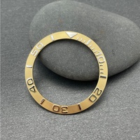 Insert de lunette inclinée en acier inoxydable 316L, taille intérieure 38 mm, 30,6 mm, numéro gravé, compatible avec les montres SKX007