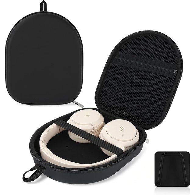 Outdoor Travel Hard Headphone Storage Case Shock Absorbing Portable Carry Pouch Compatible with Foldable Over-Ear Headset