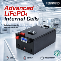 Batterie LiFePO4 25,6 V pour la maison, batterie au lithium robuste avec coque métallique antirouille, BMS intégré pour système solaire, énergie domestique pour camping-car