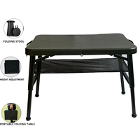 Ensemble table et tabourets pliables, légers, portables, réglables en hauteur, faciles à nettoyer, en plastique, pour extérieur