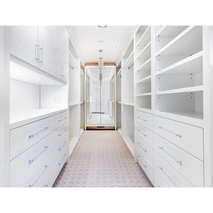 Diseño abierto Almacenamiento de madera Walk in Wardrobe Designs Custom Carcass Closet Set - Product Image 5