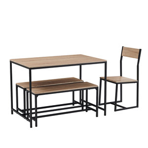 <span class=keywords><strong>YUKAI</strong></span> Nouveau produit Design moderne 1 table et 3 chaises 1 + 3 ensemble de salle à manger pour salon 1 + 3 DS-8143E - Product Image 3