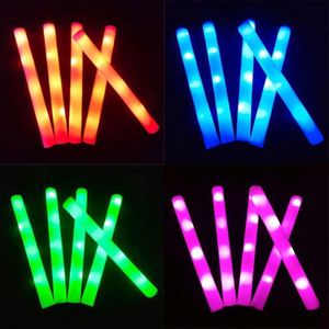 Custom 18.5 Inch Colorful LED Glow Foam Stick Logo Flashing <b>Light</b> Baton Night Run <b>Party</b> Cheering 48cm Promotional <b>Party</b> Supplies - Product Image 5