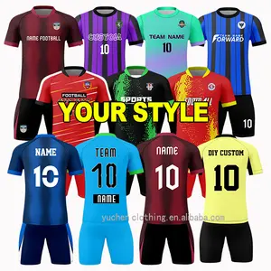 廉价批发新赛季足球服定制高品质足球服球衣套装俱乐部足球服
