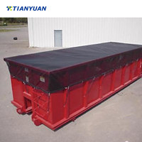 Bâche de conteneur de 10'6" x 26' en PVC enduit de vinyle imperméable pour garçons et filles, utilisation extérieure, pour camions à benne basculante et systèmes de bâches roulantes