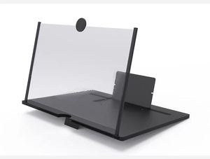 Party Gift 10inches Mobile Phone <b>Screen</b> Magnifier 3D HD Video Amplifier Stand Bracket with Black <b>Folding</b> Desk Holder Party Gift - Product Image 5