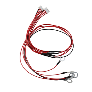 สายเคเบิลที่กำหนดเอง JST PH2.0mm ตัวเชื่อมต่อ2P กับเทอร์มินัล110พร้อมปลอกหุ้มฉนวนสีน้ำเงินชุดสายเคเบิล24AWG L100mm ลวด - Product Image 3