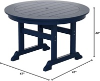 Table de pique-nique extérieure moderne à hauteur réglable, en HDPE, anti-UV, imperméable, à faible entretien, avec logo imprimé en couleur