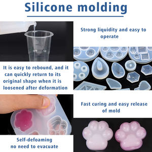 Hete Verkoop 5 Shore Een Transparante Rtv2 Platina Kuur Vloeibare Siliconenrubber Voor Het Maken Van Sieraden - Product Image 3